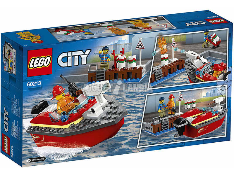 Lego City Flammes au quai 60213