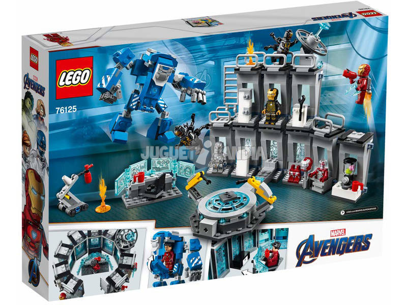 Lego Súper Héroes Avengers Iron Man Sala de Armaduras 76125