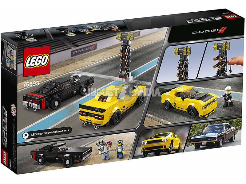Lego Speed Champions Dodge Challenger SRT Demon 2018 y Dodge Charger R/T 1970 75893 