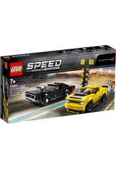 Lego Speed Champions Dodge Challenger SRT Demon 2018 e Dodge Charger R/T 1970 75893