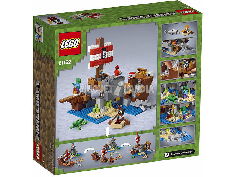 Lego Minecraft A Aventura do Barco Pirata 21152
