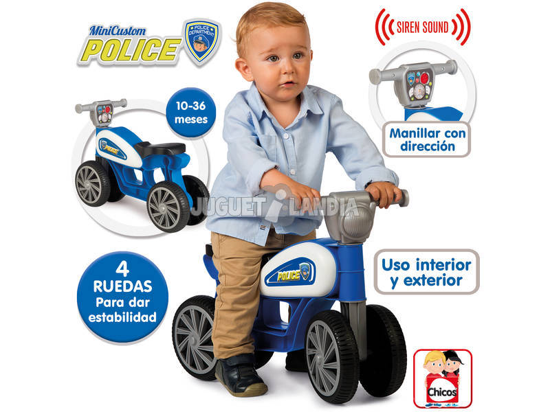 Andador Mini Custom Polícia Fábrica de Brinquedos 36008