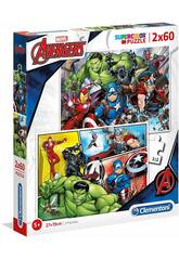 Puzzle 2x60 Avengers Clementoni 21605