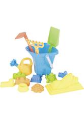 Balde Praia Castelo 21x20 cm. com Acess�rios 14 Pe�as