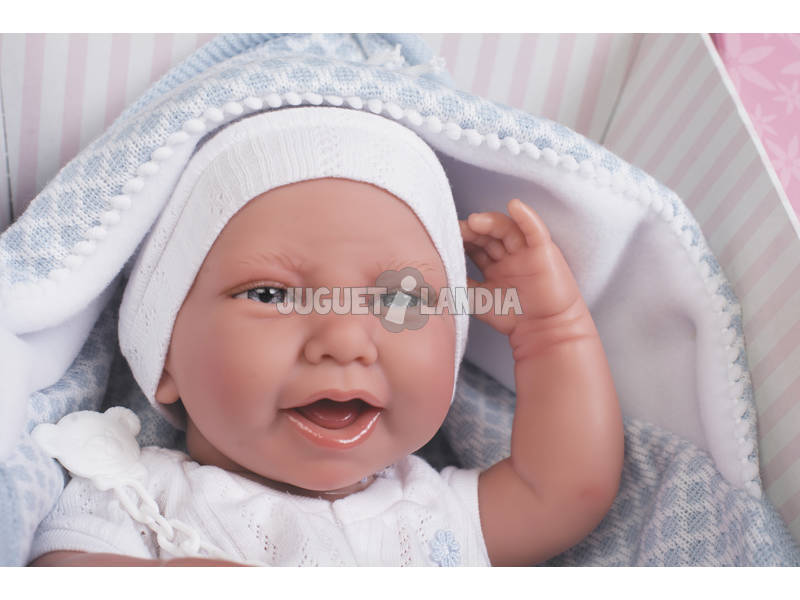 Neugeborene Puppe Carlo Toquilla 42 cm. Antonio Juan 5037