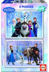 Puzzle 2X100 Disney Renne Frozen 