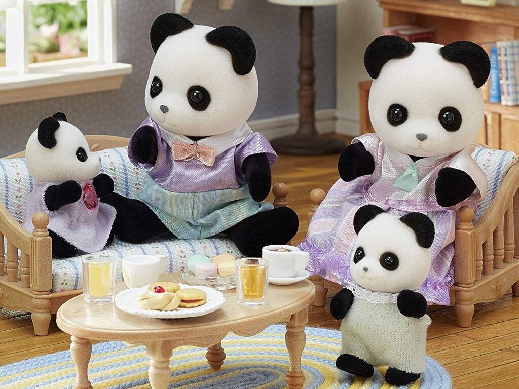 Sylvanian Families Familia Panda Pookie Epoch Para Imaginar 5529