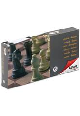 Brettspiel magnetischen Dame-Schach Brettspiel groß Cayro 455