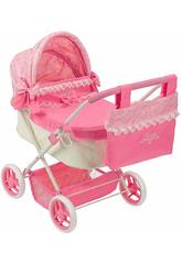 Chariot de poup�e Doll Pram Reborn Saica 9968