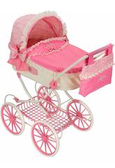 Passeggino per Bambole Classic Doll Pram Deluxe Reborn Saica 9952