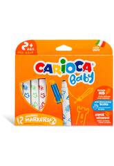 rotuladores Baby Markers 12 Colores Carioca 42814