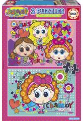Puzzle 2x48 Distroller Chamoy e Amiguis Educa 18319