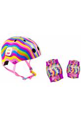 Casco Bol y Set De Protecciones Funbee Colors D'Arpèje OFUN318-C