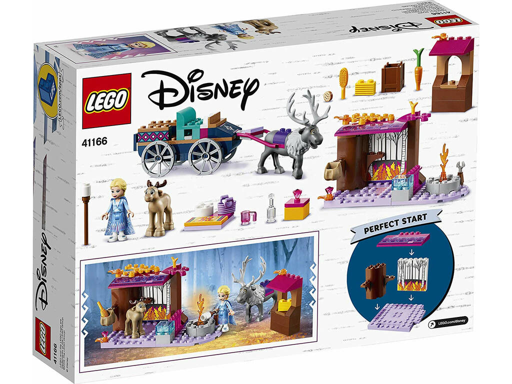 Lego Frozen 2 Aventura em Carroça de Elsa 41166