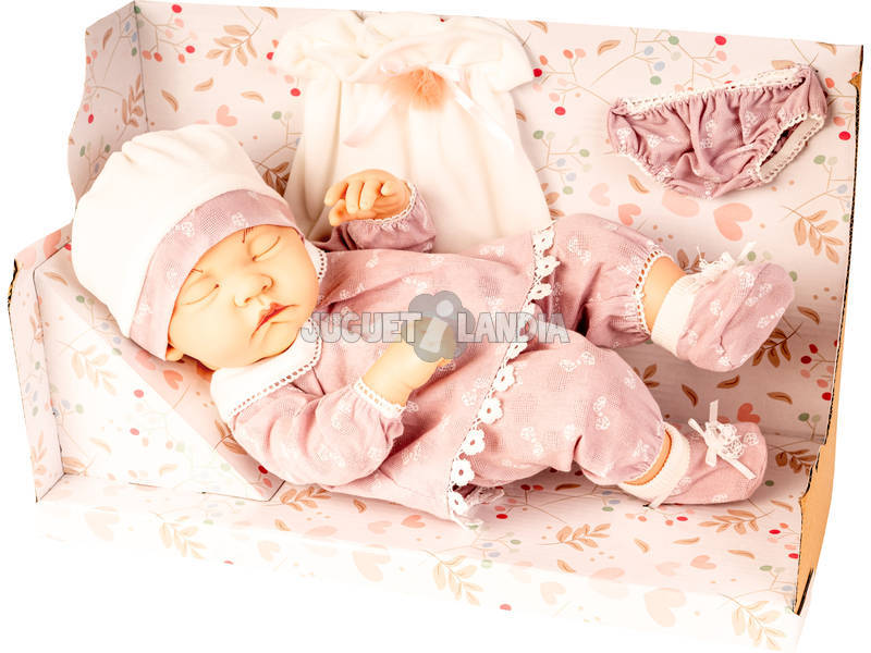 Bebè 38 cm con Vestitino Rosa