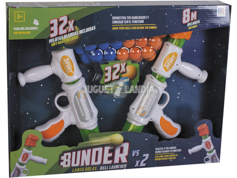 2 Pistole Lanciasfere Bunder con 32 sfere