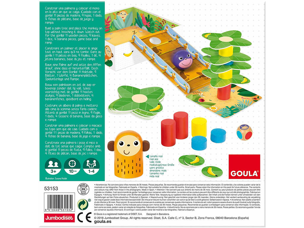 Go Gorilla Cooperative Spiel von Goula 53153