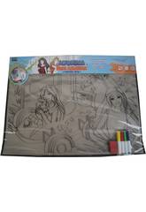 Alfombra Para Colorear Chicas Fashion