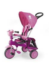 Triciclo Ranger 3 in 1 Rosa con Cappotta QPlay T121