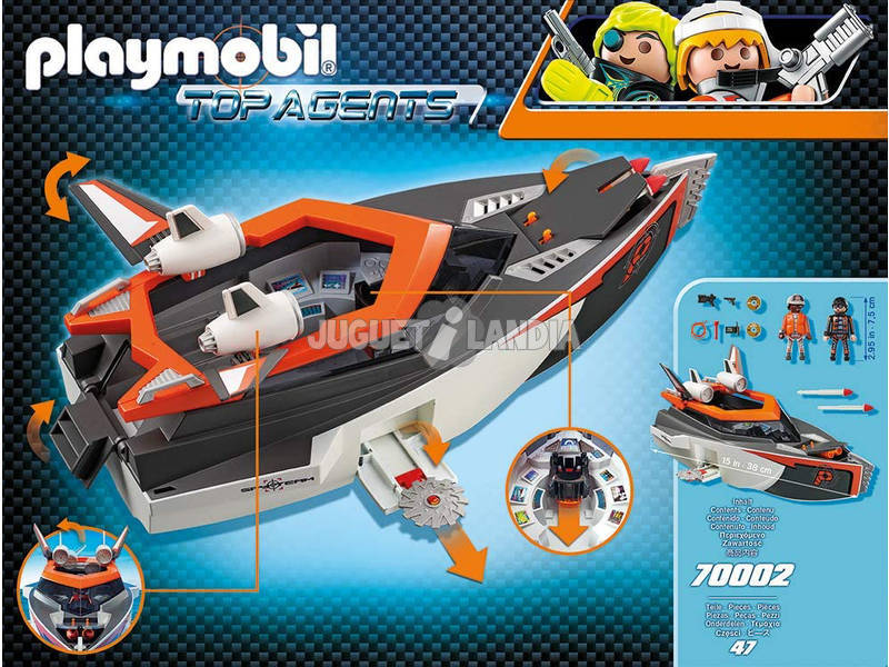Playmobil Spyteam Turbovausseau 70002