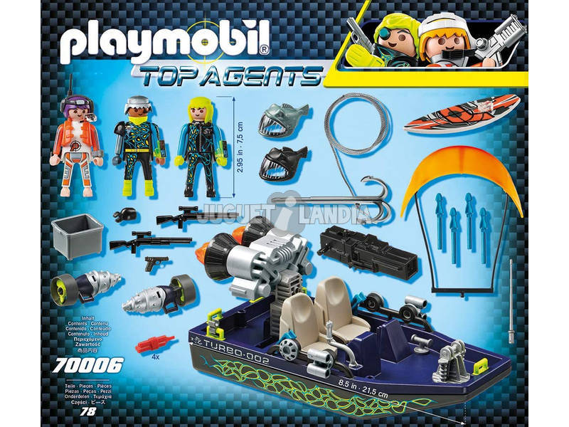 Playmobil Team S.H.A.R.K. Nave com Arpão 70006