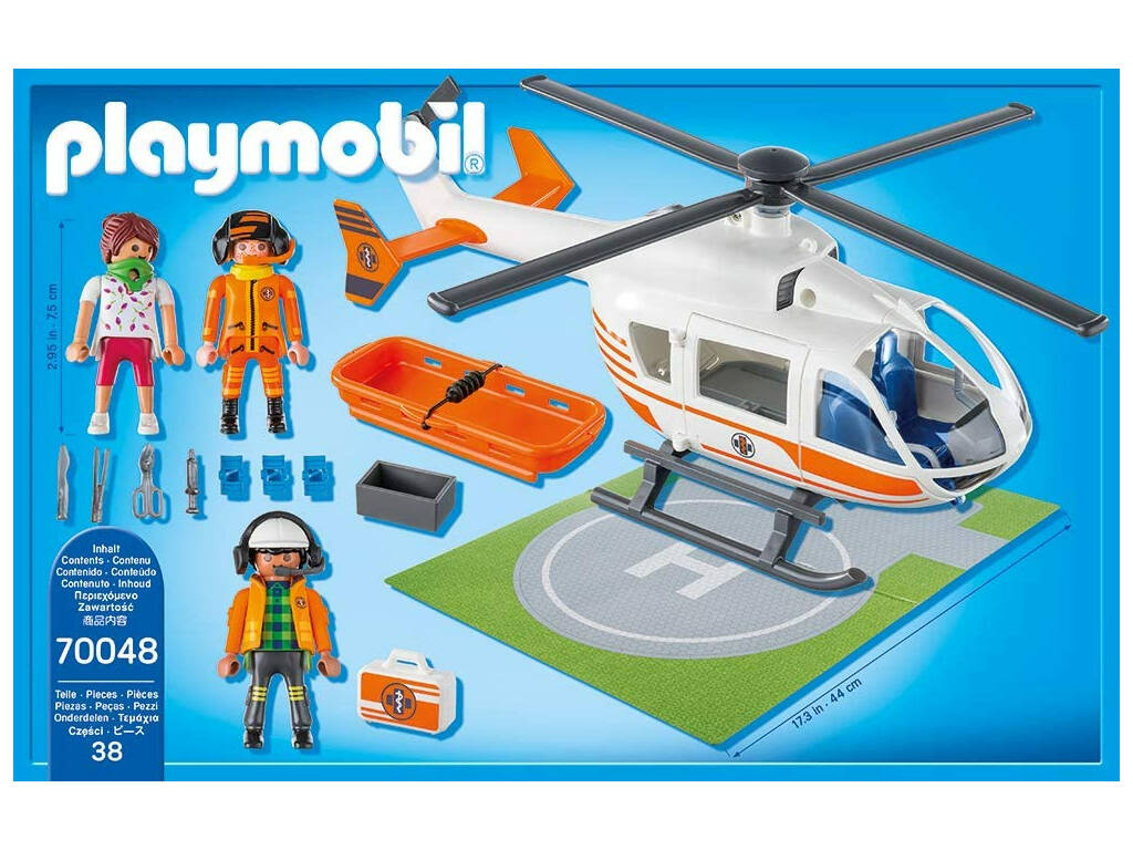 Playmobil Helicóptero de Rescate 70048