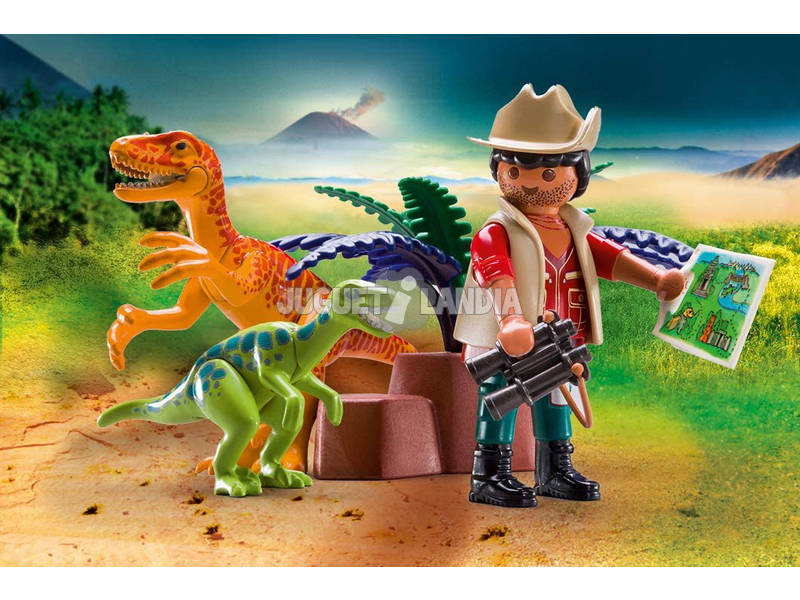 Playmobil Maletín Dinosaurios y Explorador Playmobil 70108