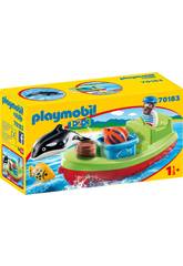 Playmobil 1,2,3 Pêcheur avec Bateau Playmobil 70183