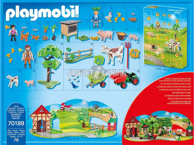 Playmobil Calendrier de l'Avent Ferme 70189