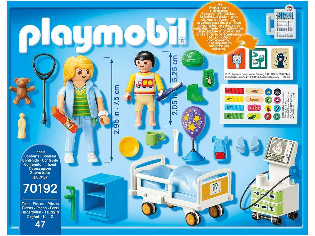 Playmobil Chambre Hôpital pour Enfants 70192