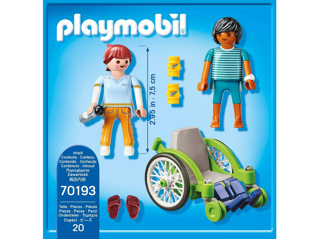 Playmobil Patient Assis Dans Un Fauteuil Roulant 70193