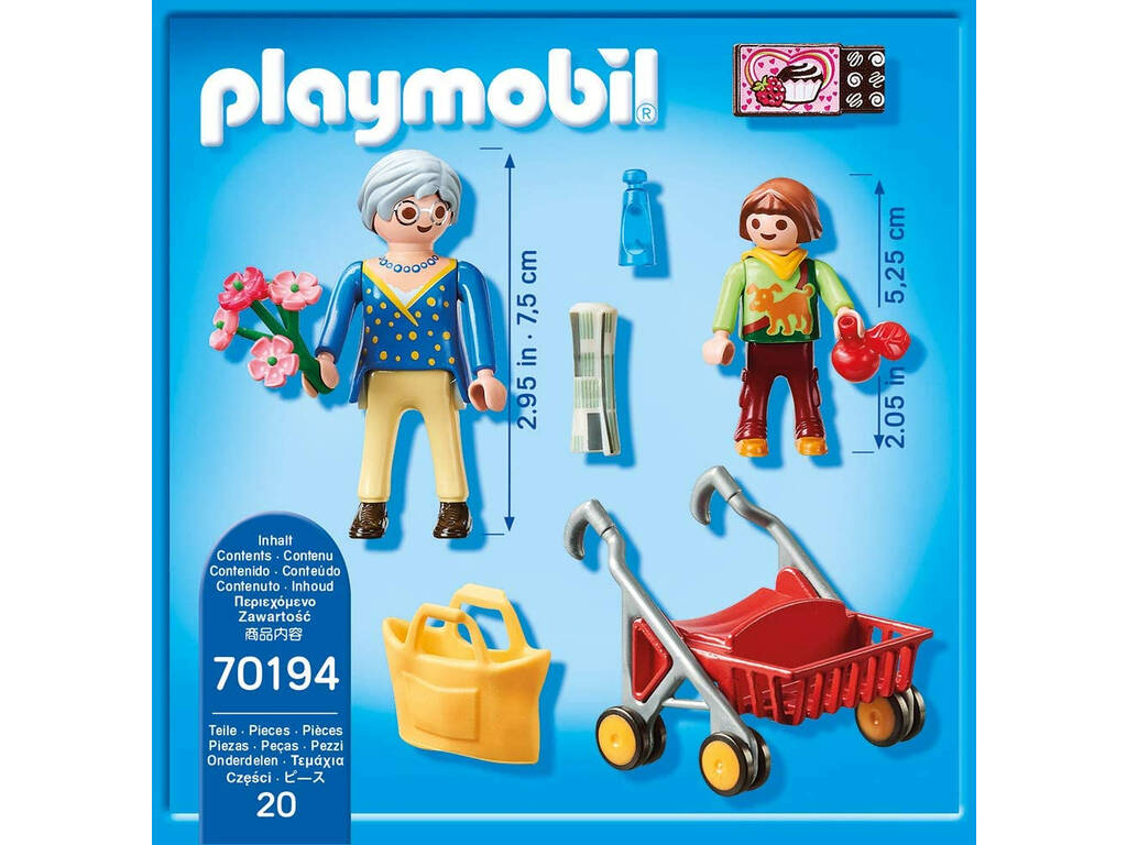 Playmobil Oma mit Mädchen 70194