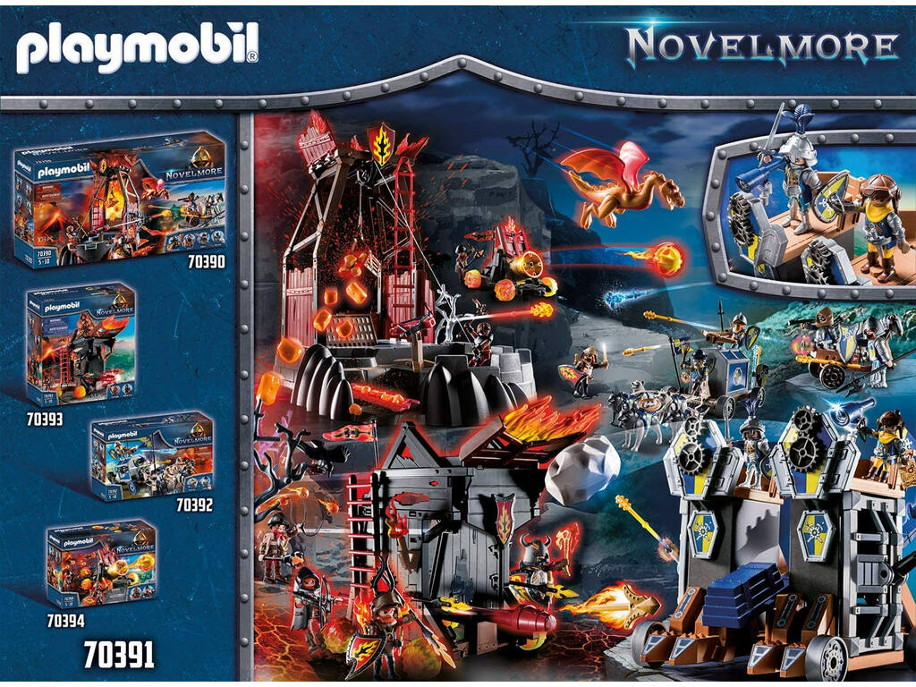 Playmobil Novelmore Tour d'attaque mobile des chevaliers Novelmore 70391