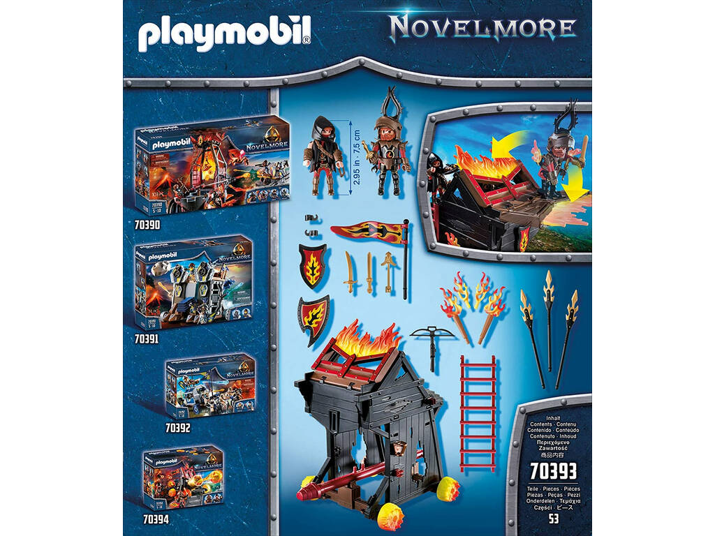 Playmobil Novelmore Tour d'attaque mobile des Burnham Raiders 70393 