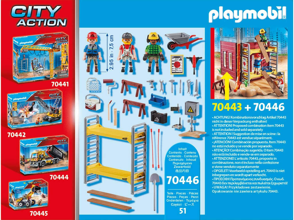 Playmobil-Gerüst mit Arbeitern 70446