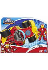 Avengers Super Hero Adventures Iron Man avec Bolide Hasbro E6257