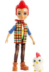 Enchantimals Pupazzo Redward Rooster con Gallo Cluck Mattel GJX39