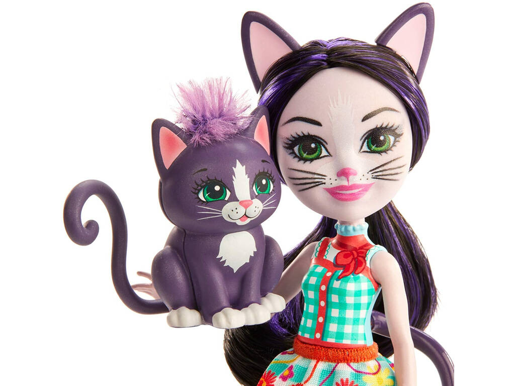 Enchantimals Boneca Ciesta Cat com Gata Climber Mattel GJX40