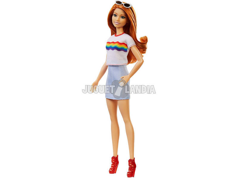 Barbie Fashionistas Camiseta Arco-íris Mattel FXL55