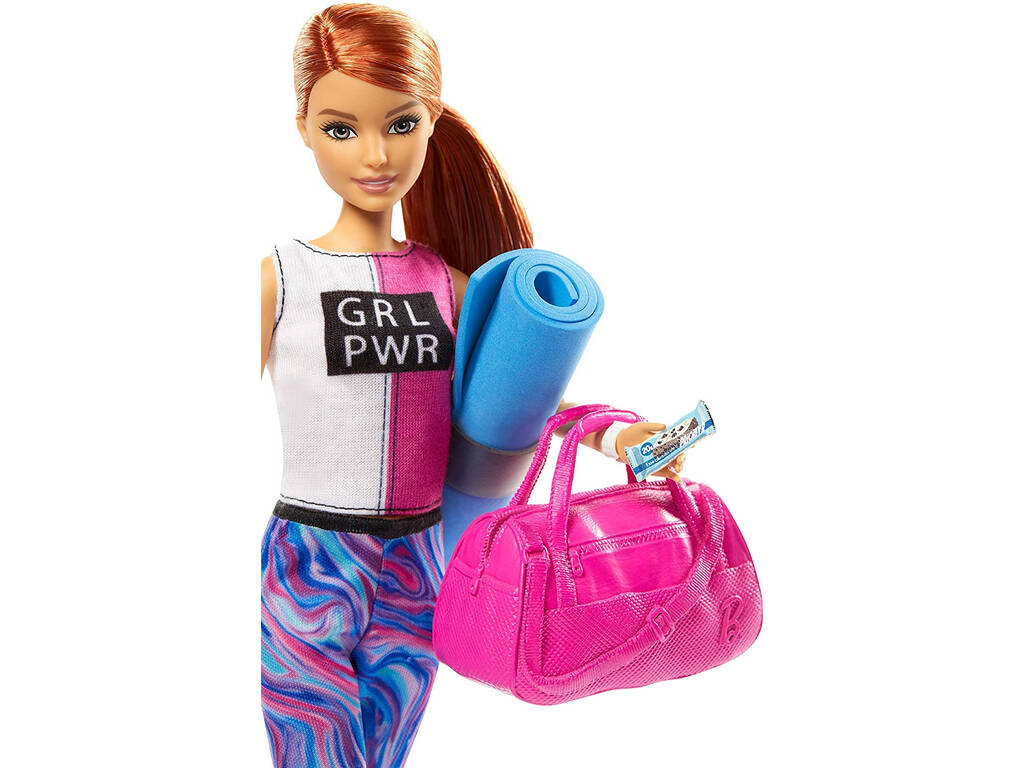 Barbie Bienestar Gimnasio con Perrito y Accesorios Mattel GJG57
