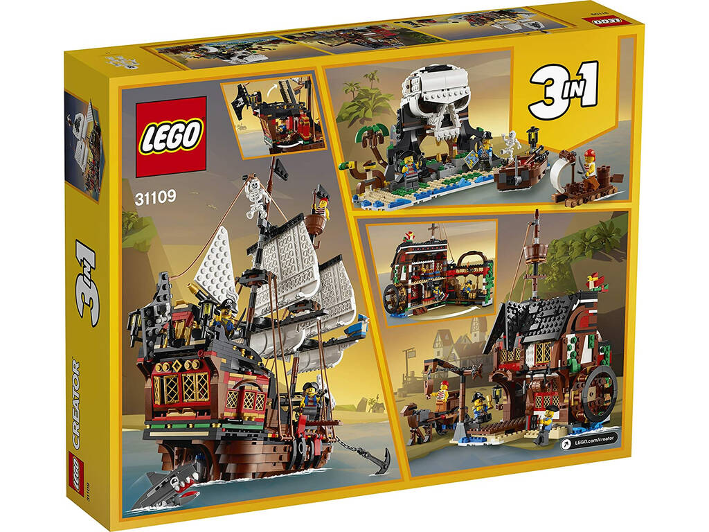 Lego Creator Barco Pirata 3 en 1 31109