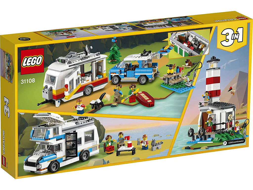 Lego Creator Familie Urlaub in Wohnwagen 31108