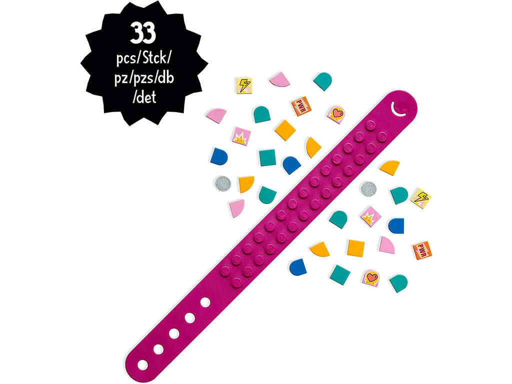Lego Dots Bracelet Super-pouvoirs Fucsia 41919