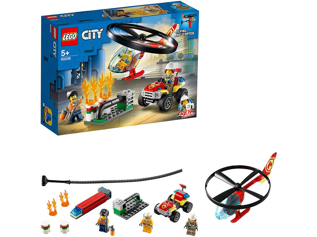 Lego City Fire Intervention des Feuerhubschraubers 60248