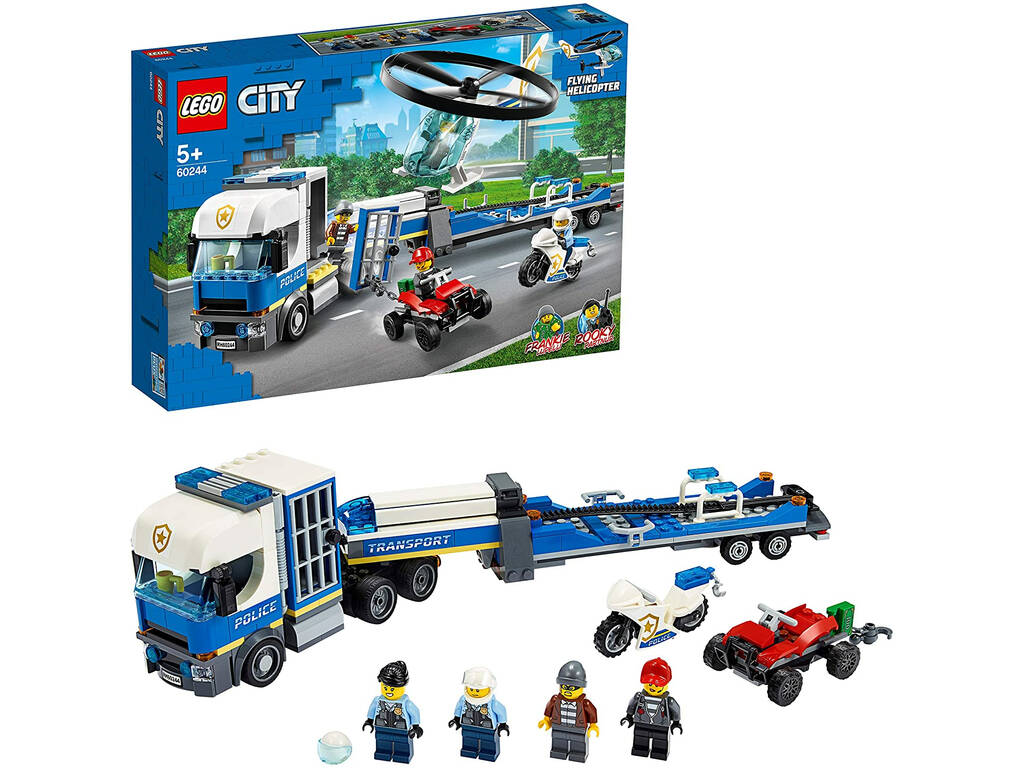 Lego City Police Camion de Transport de l'hélicoptère 60244