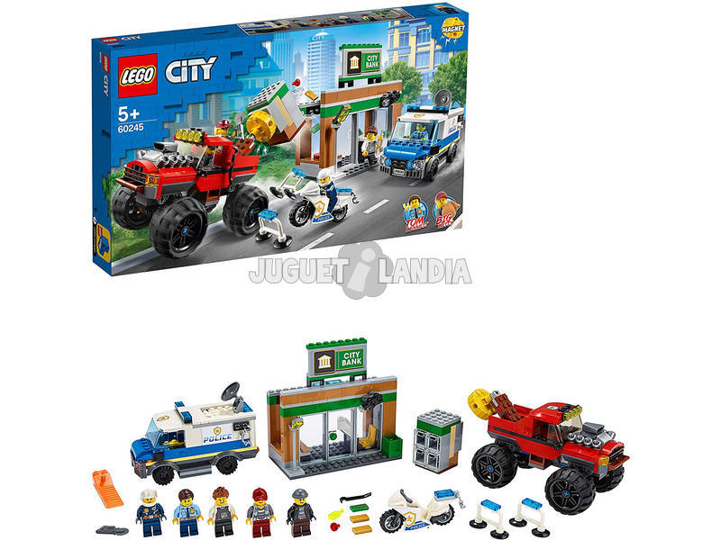Lego City Polizei Raubüberfall auf dem Monster Truck 60245