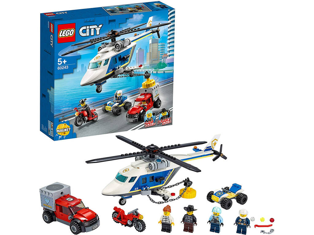 Lego City Police Poursuites de mise en Hélicoptère 60243