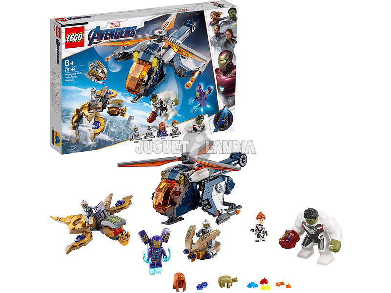 Lego Súper Héroes Vengeurs Sauvetage en Hélicoptère de Hulk 76144