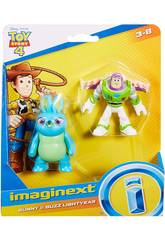 Imaginext Toy Story Figurines Buzz Lightyear et Bunny Mattel GBG91