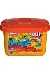 Mega Construx Builders Seau Orange 480 Pièces Mattel GJD23